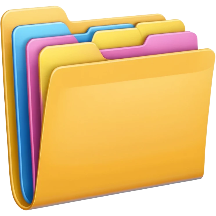 colorful folder emoji