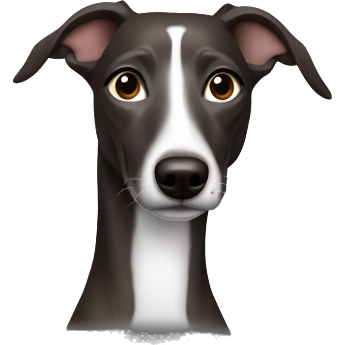 Dark Brown whippet emoji