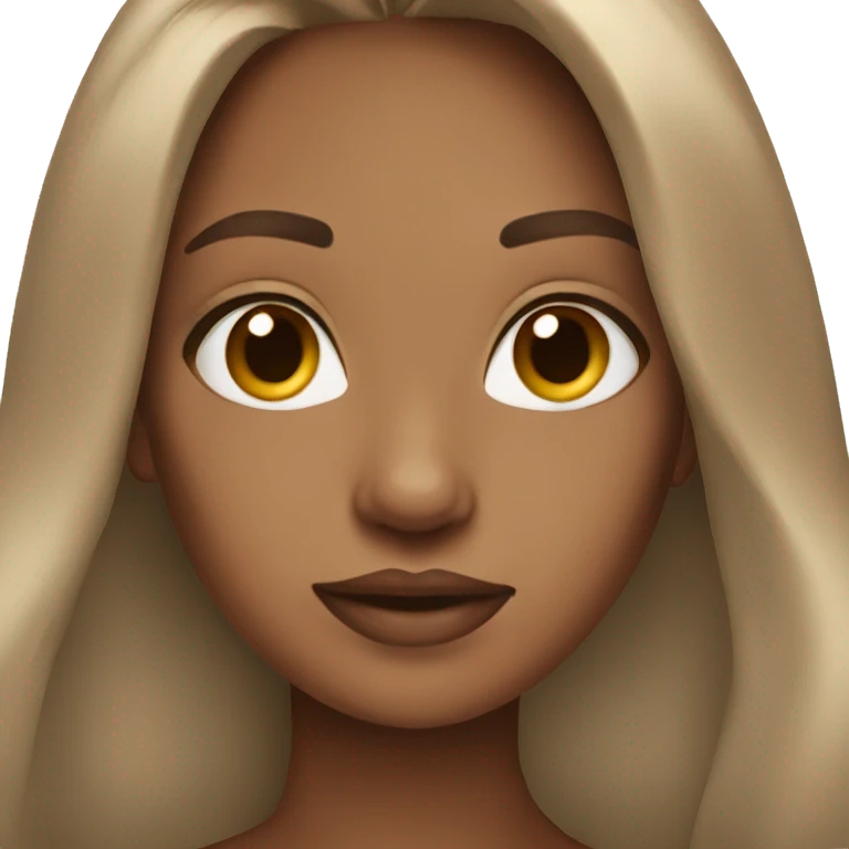 stunning girl light brown hair emoji