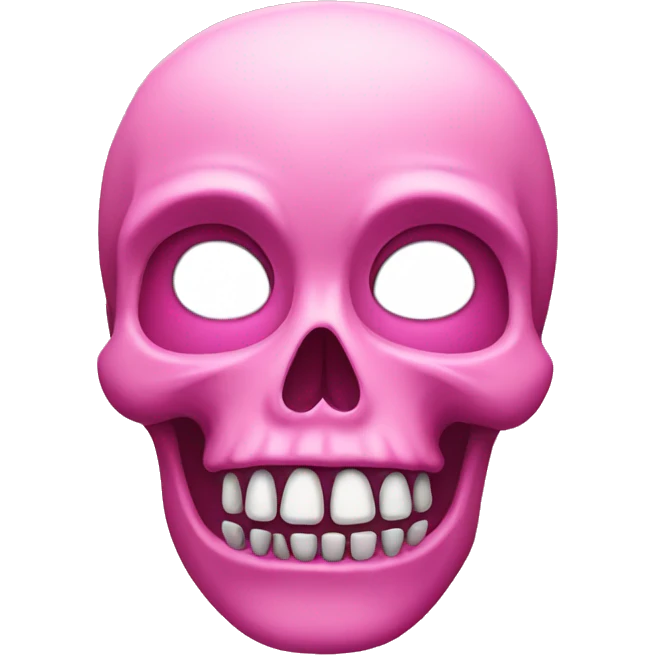 Pink skull emoji