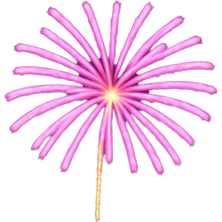 pink Fireworks emoji
