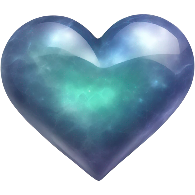 Moon stone heart gem emoji