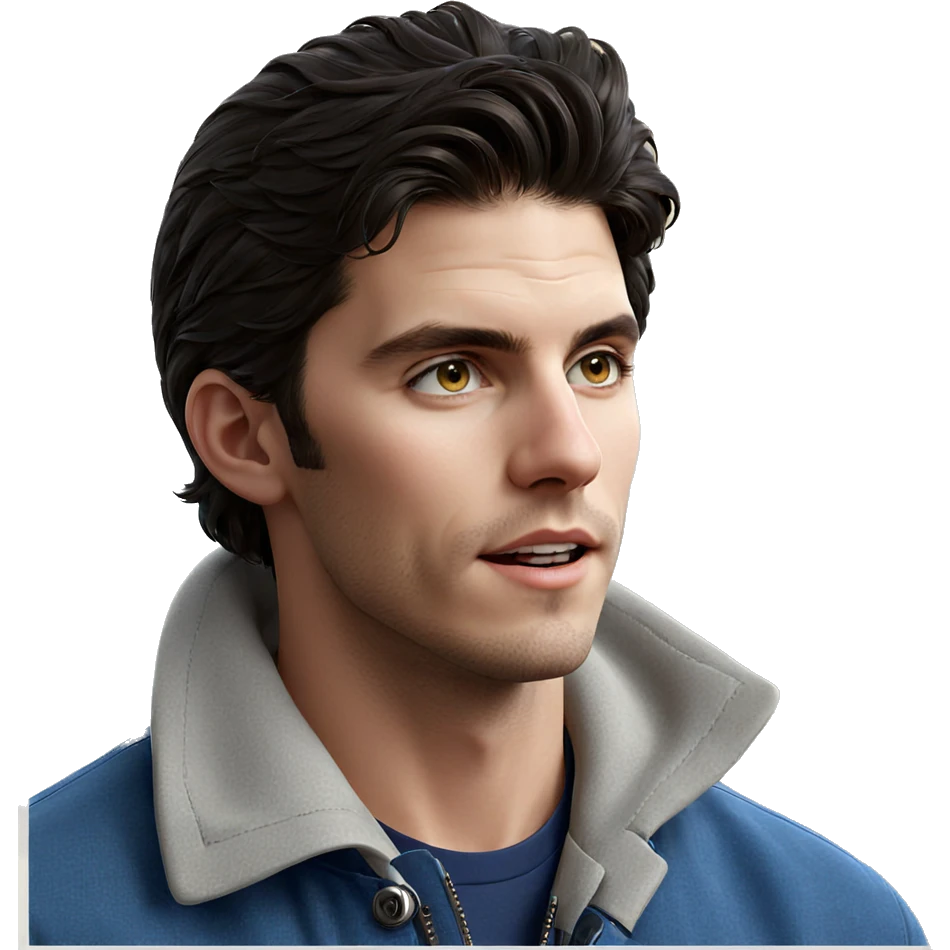 moody portrait of a man emoji