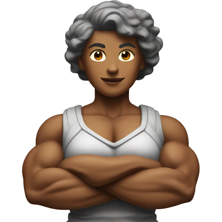 Very Muscular Woman Has Very Big Biceps Which She Enlarged Using These Very Old Soaps emoji