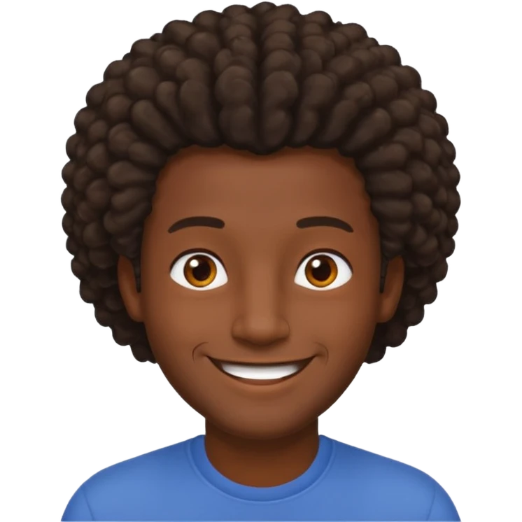 coily hair mens image emoji