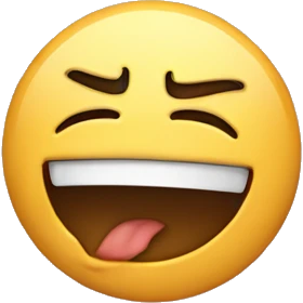 sad with laughing emoji