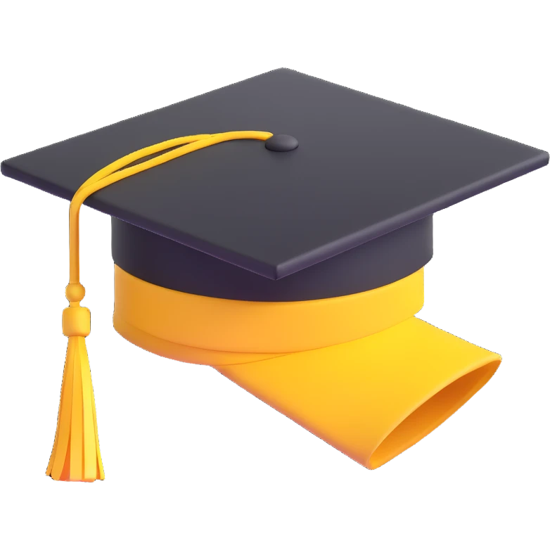 yellow graduation cap emoji