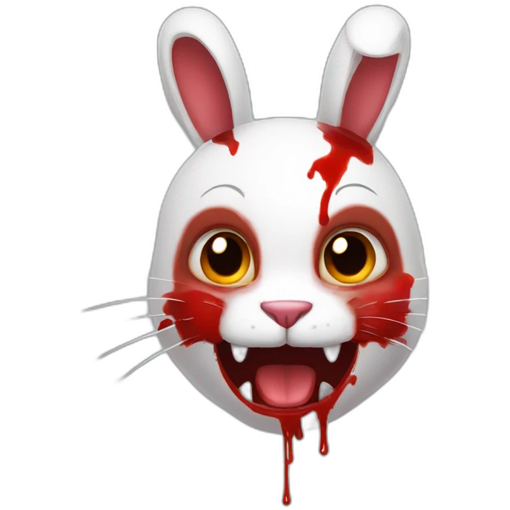 bloody rabbit emoji