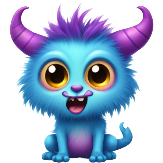 kind funny baby monster emoji