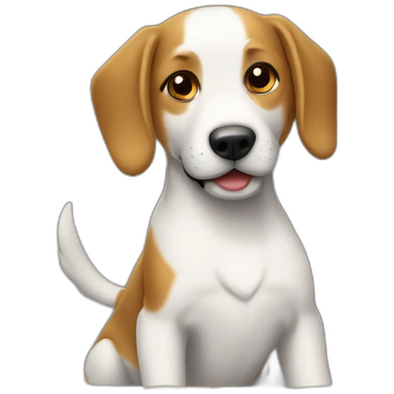 Chien sur un château emoji
