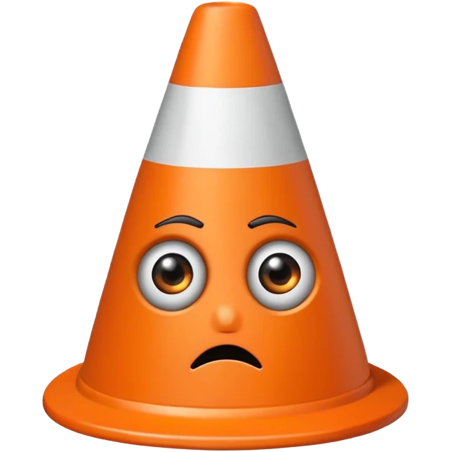 Emo Traffic Cone emoji