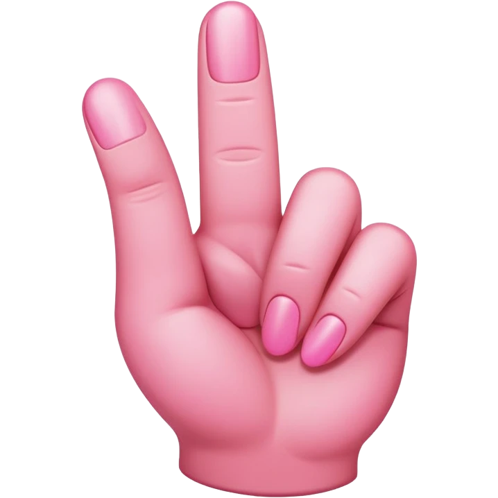 middle finger pink emoji