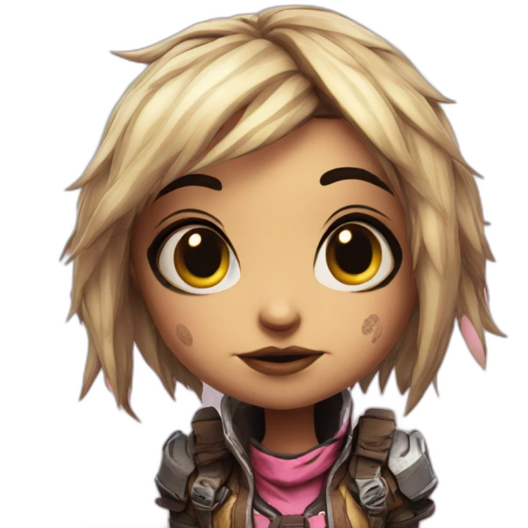 Tiny Tina from borderlands giving a kissy face emoji