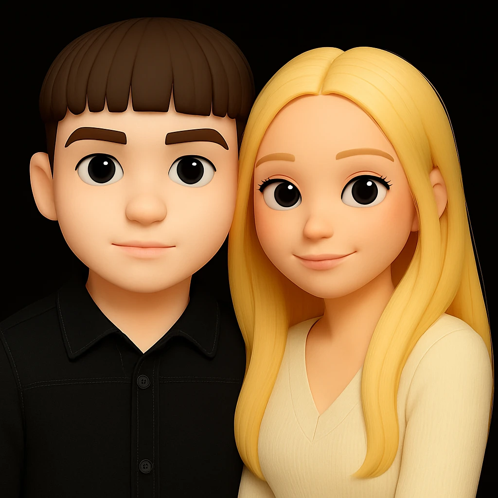 Make the skin color of the young man slightly lighter while preserving the 3D emoji style. Keep all other aspects unchanged. emoji