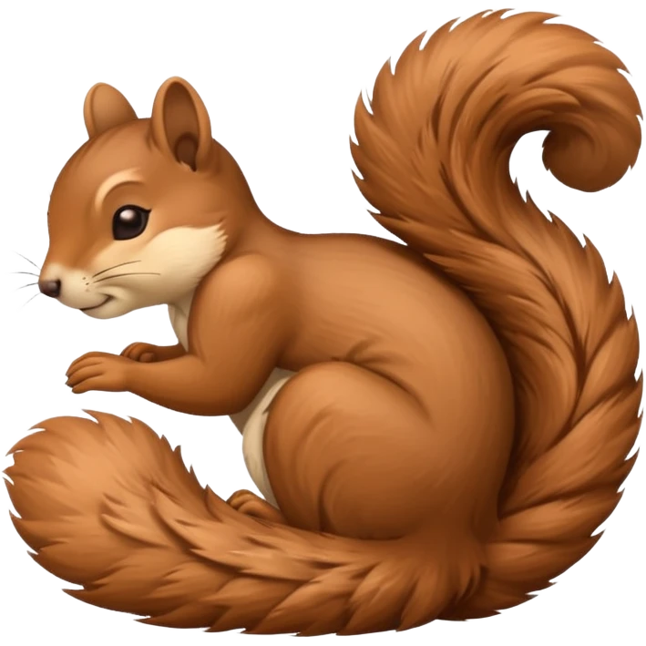 Sleeping squirrel emoji
