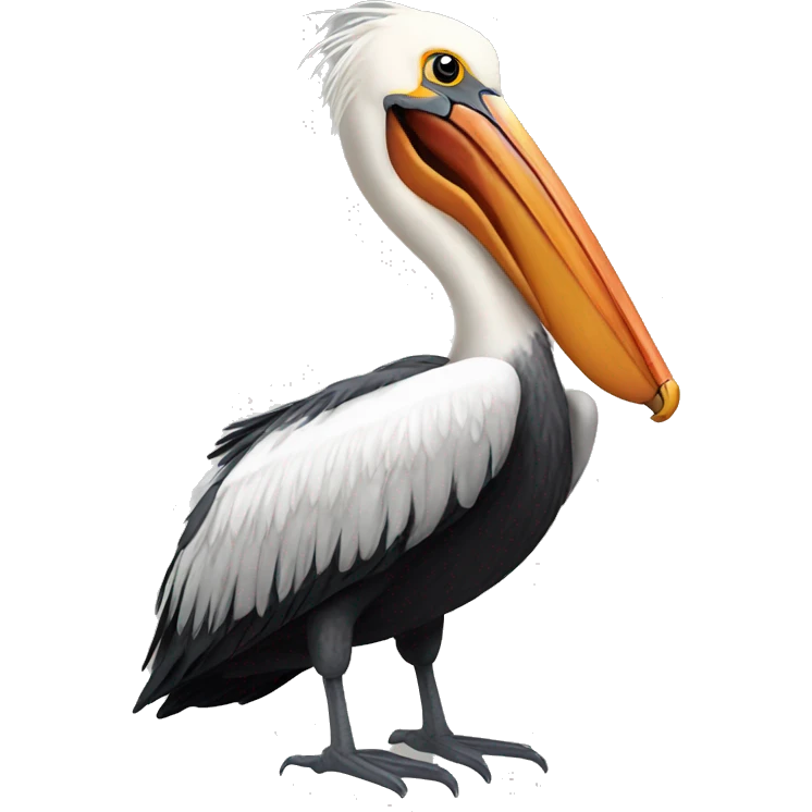 Pelican looks like phoenix emoji