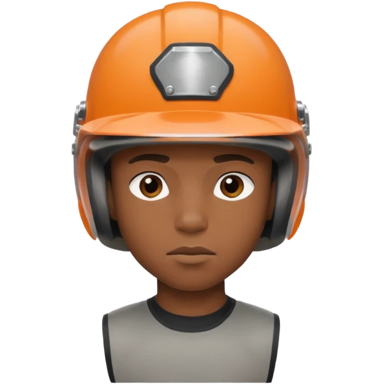 skateboarder black boy mugshot with helmet emoji