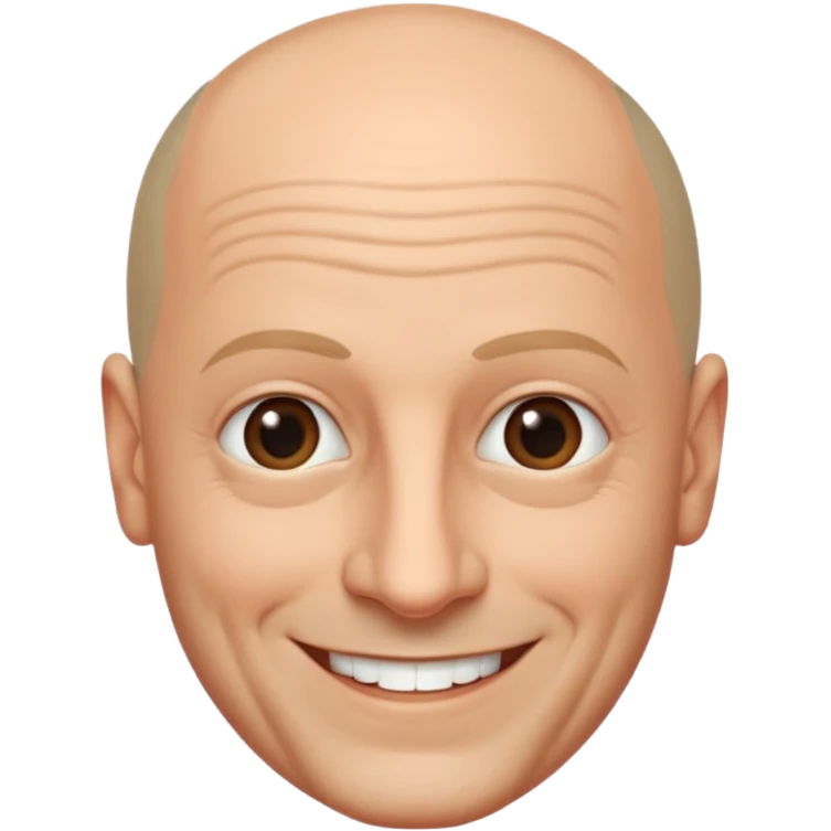Manfredi Aliquò, Italian Actor (b.1958) with bald head emoji