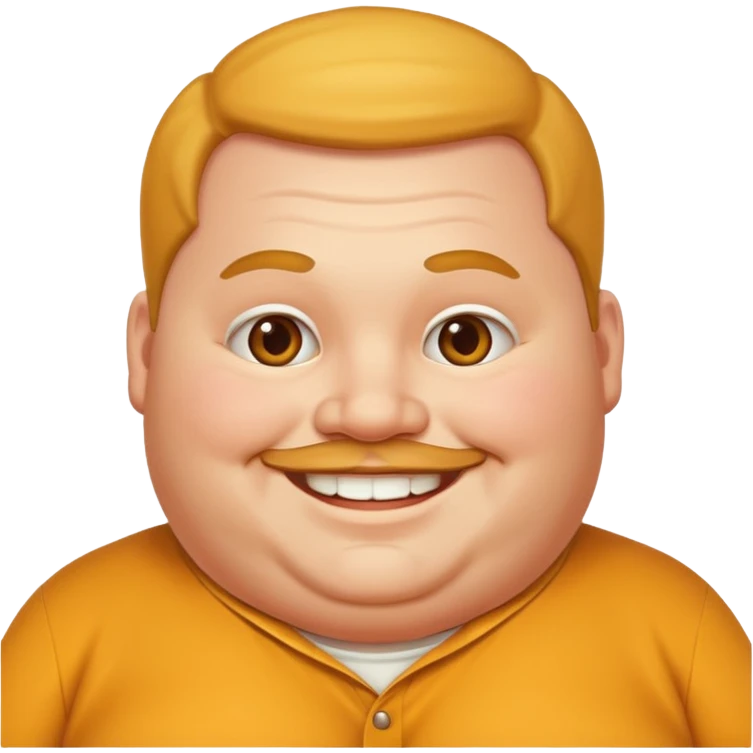 A fat man emoji