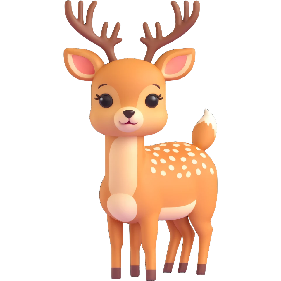 adorable deer emoji