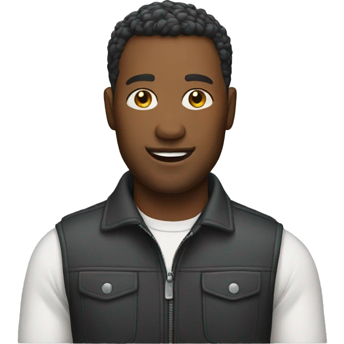 Man with car emoji