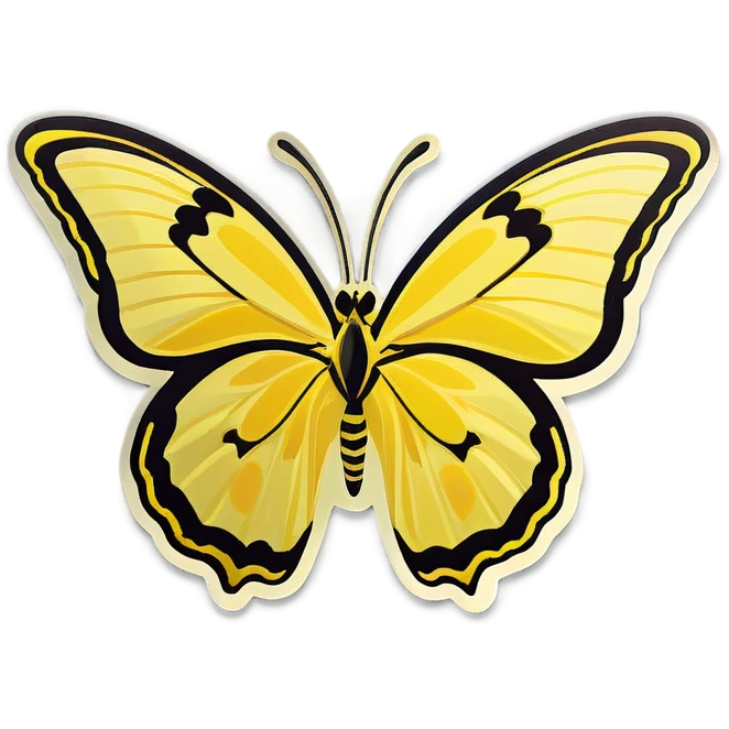 Two Yellow butterfly  emoji