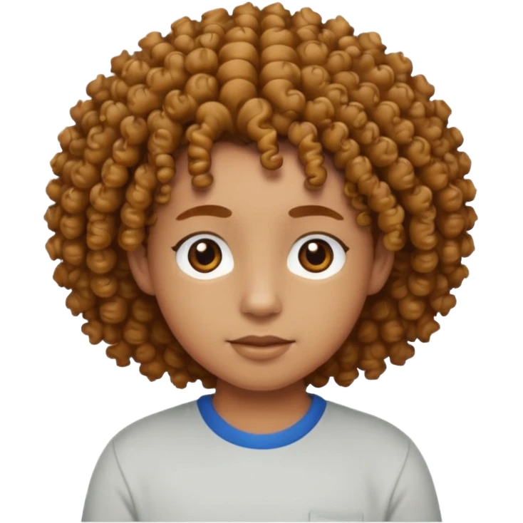 curly short hair animal with shirts  emoji