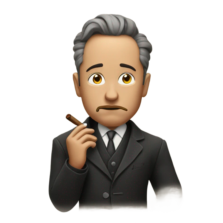 musk smoking cigar emoji