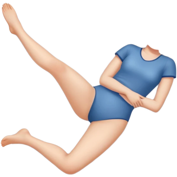 abstract female figure lying on her back on a bed, legs spread, safe-for-work, no explicit details emoji