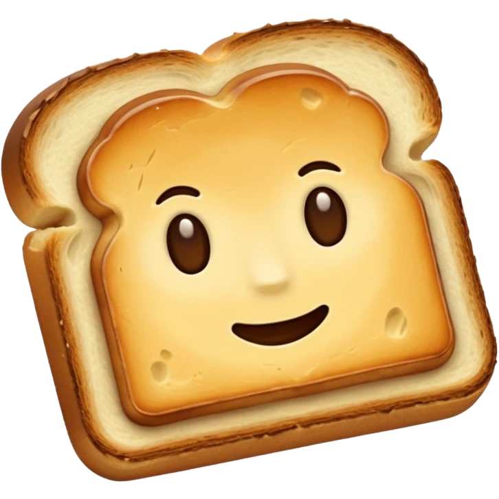 toasted bread on butter emoji