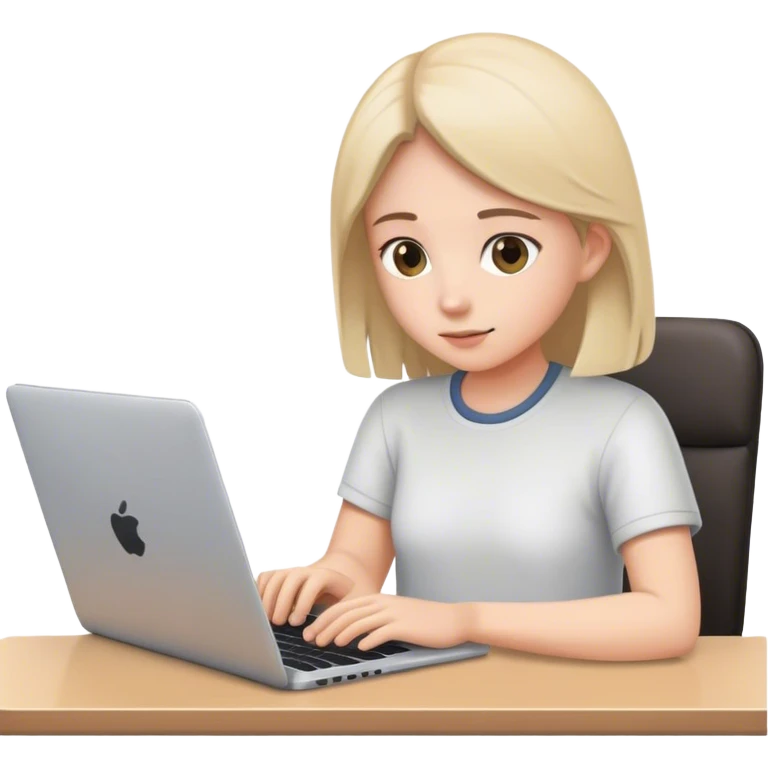 Working at home on my laptop emoji