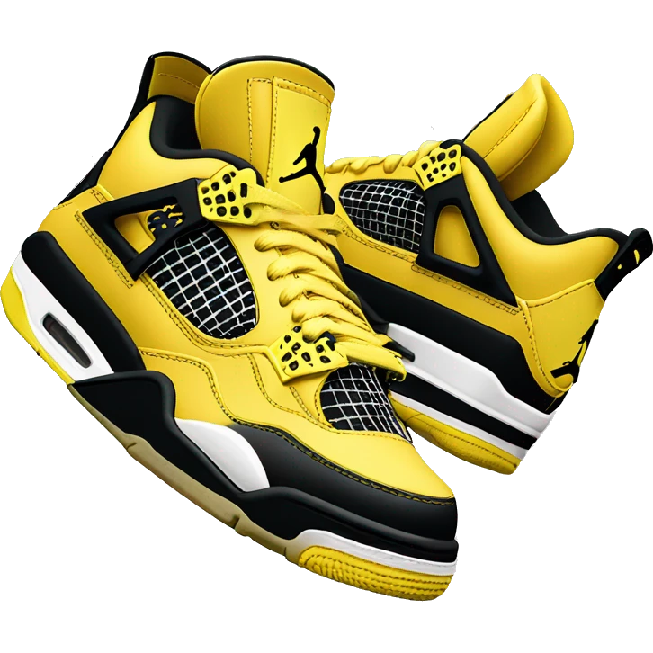 jordan 4 tunder yellow emoji