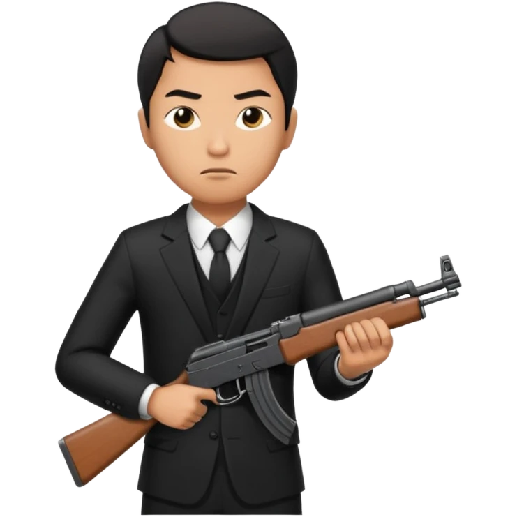 Yakuza Gang con ak47 emoji