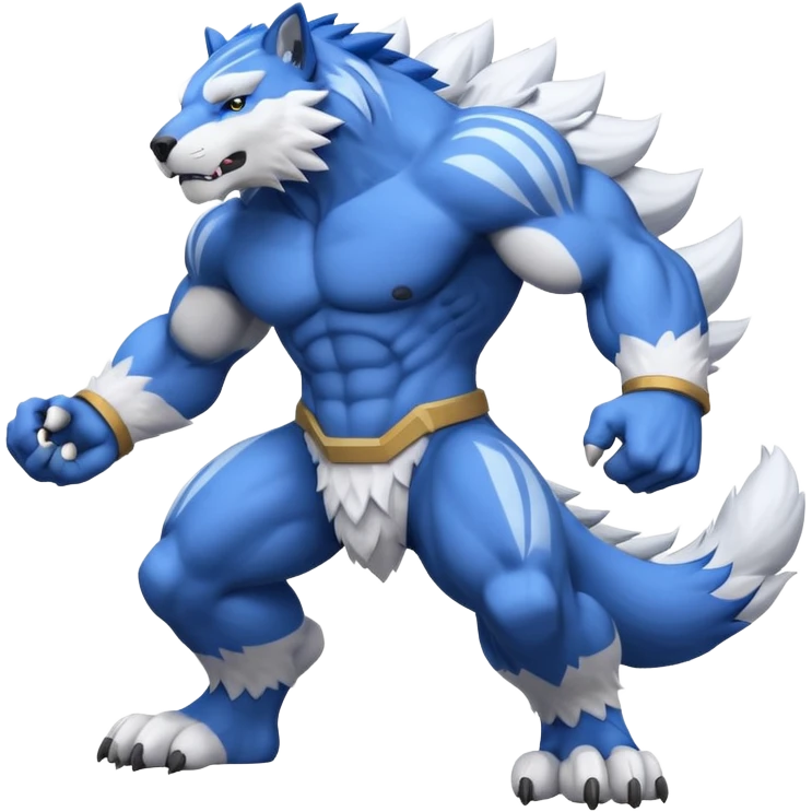 Weregarurumon (full body) emoji
