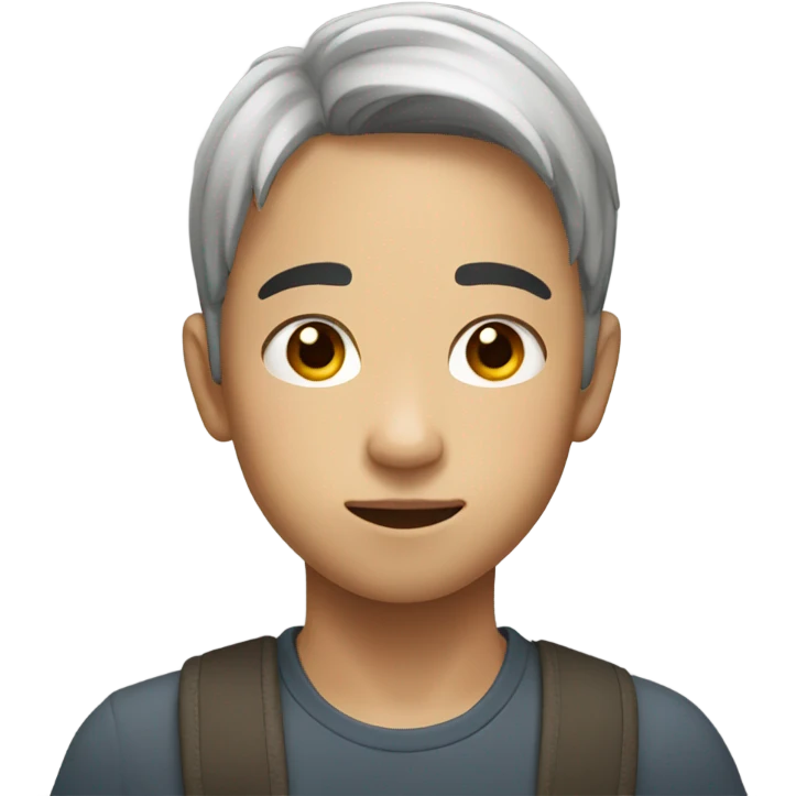 asian boy with asian eyes emoji