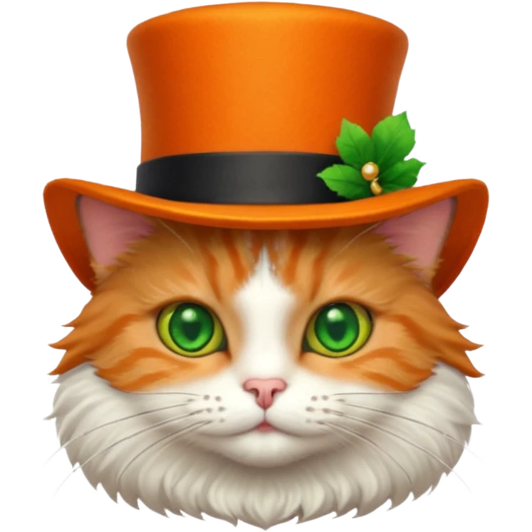 cat wearing a tophat emoji