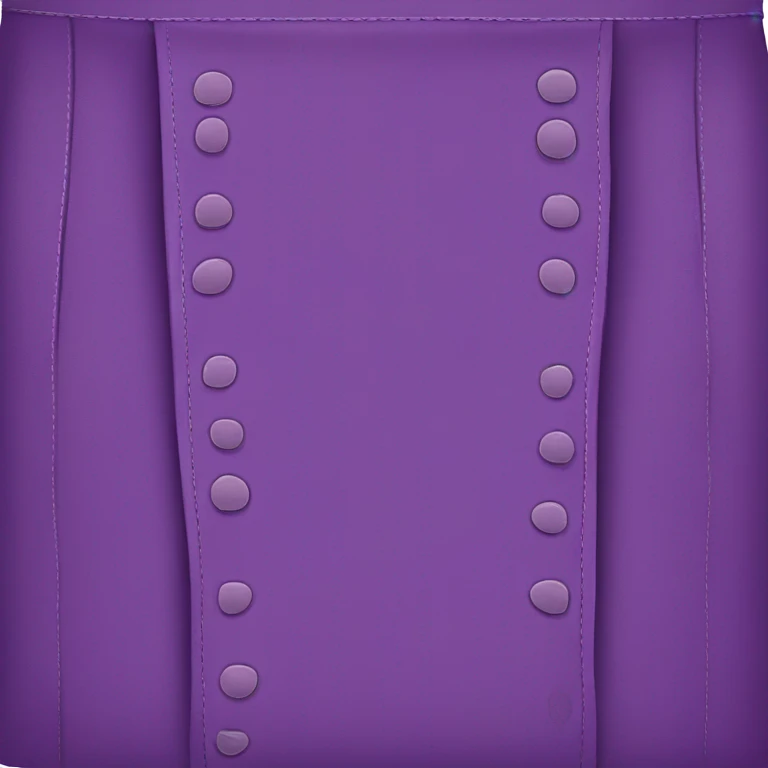 Purple leather mini skirt isolated emoji