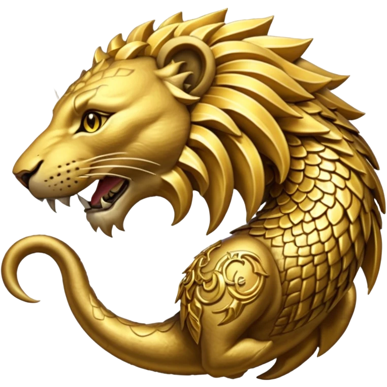 Elder Scrolls Online Lioneating its tail Ouroboro clockwise emoji