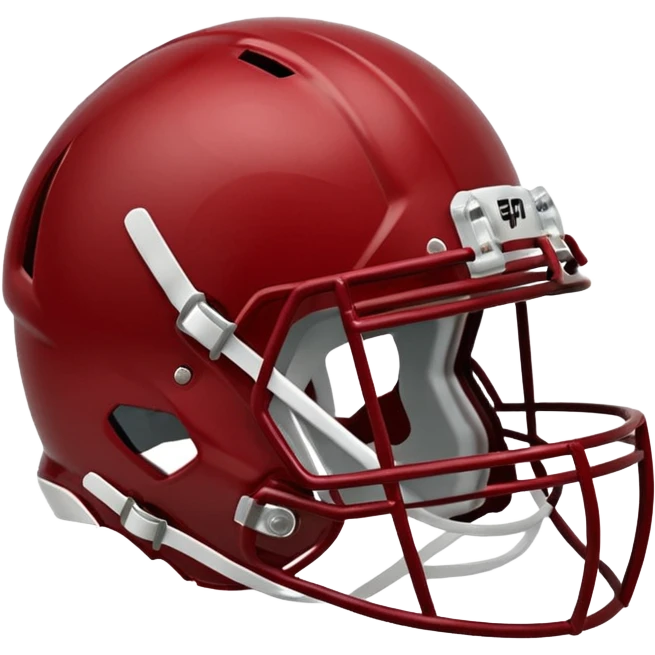 college football player helmets dark red  emoji