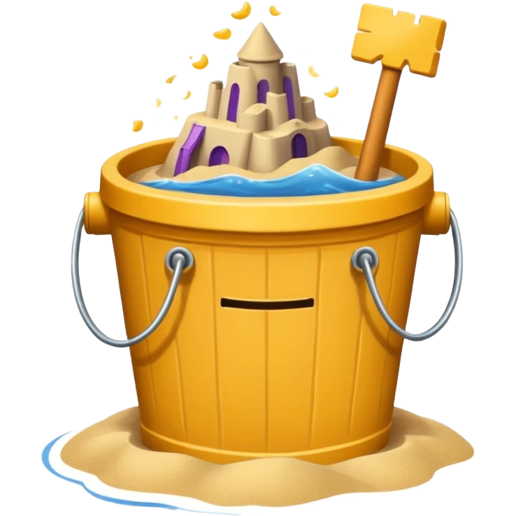 sand castle, Bucket-shaped castle emoji
