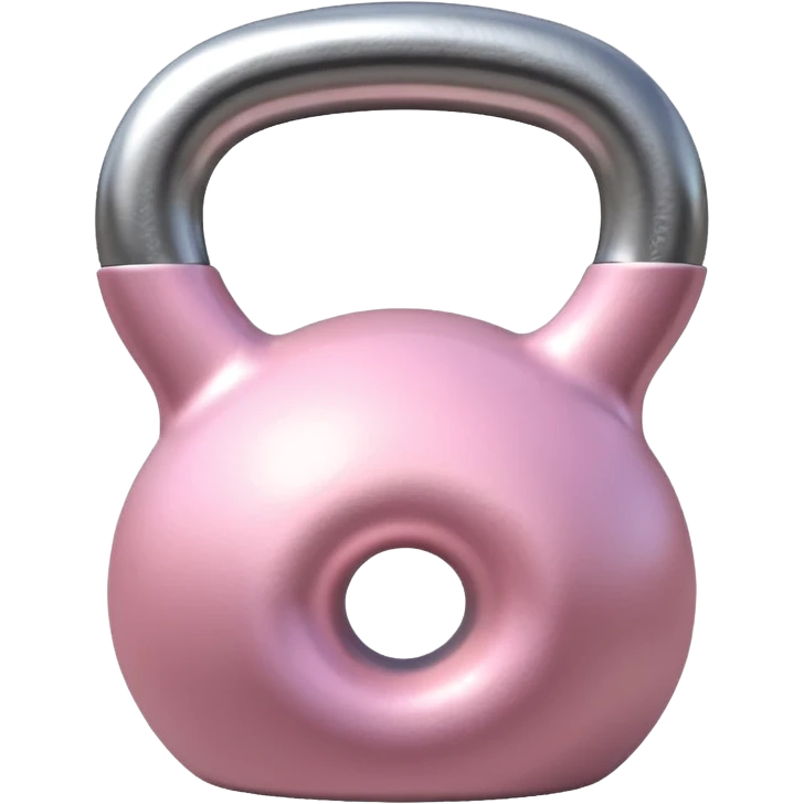 pale pink kettlebell emoji
