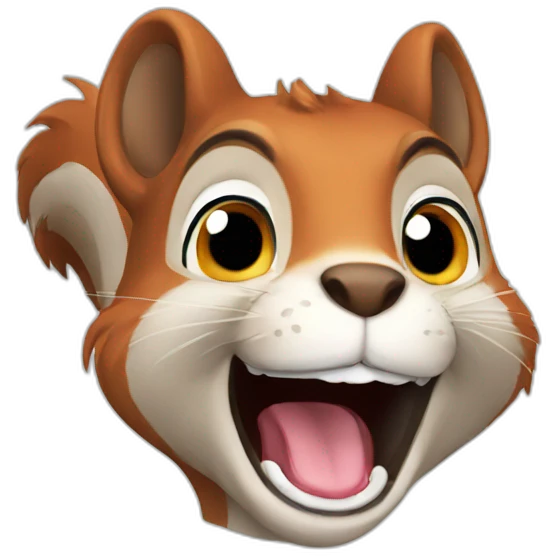 excited squirrel emoji