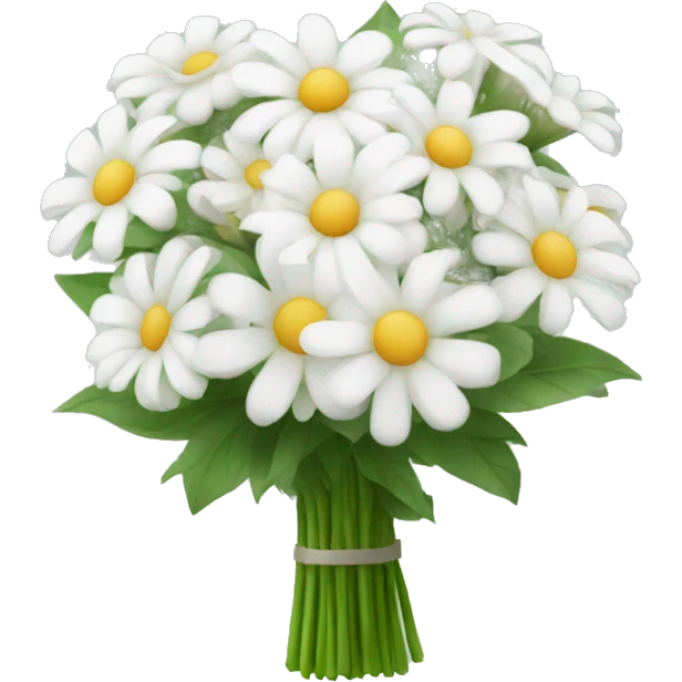 white flower bouquet  emoji