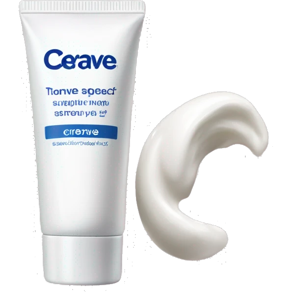 eye cream bottle with label cerave style  emoji