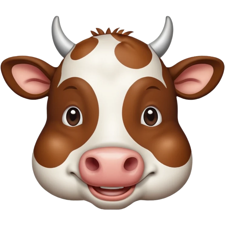 smiling cow emoji
