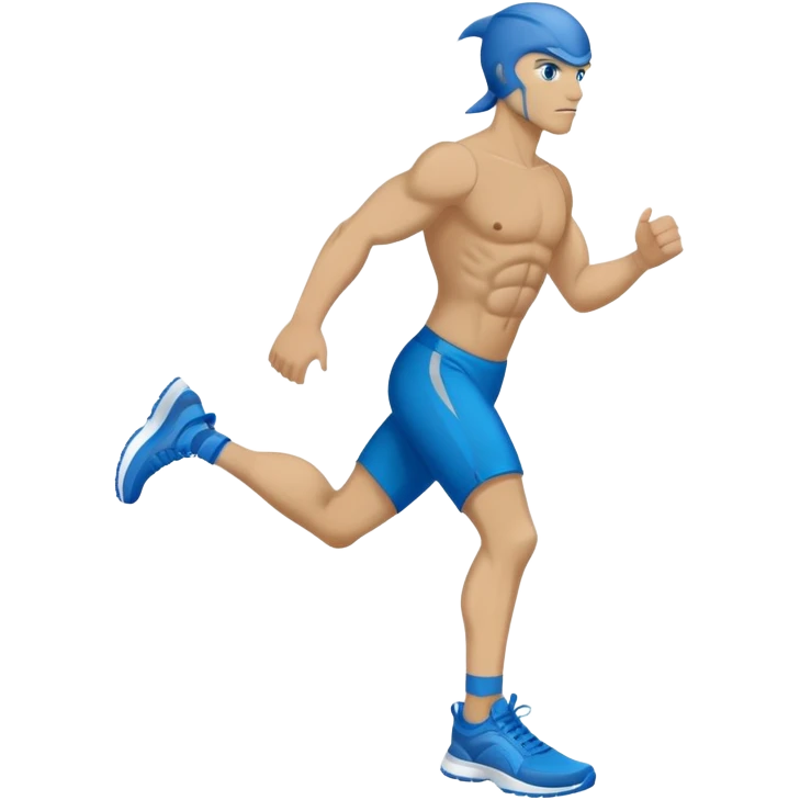 Ocean predator sporting blue athletic footwear emoji