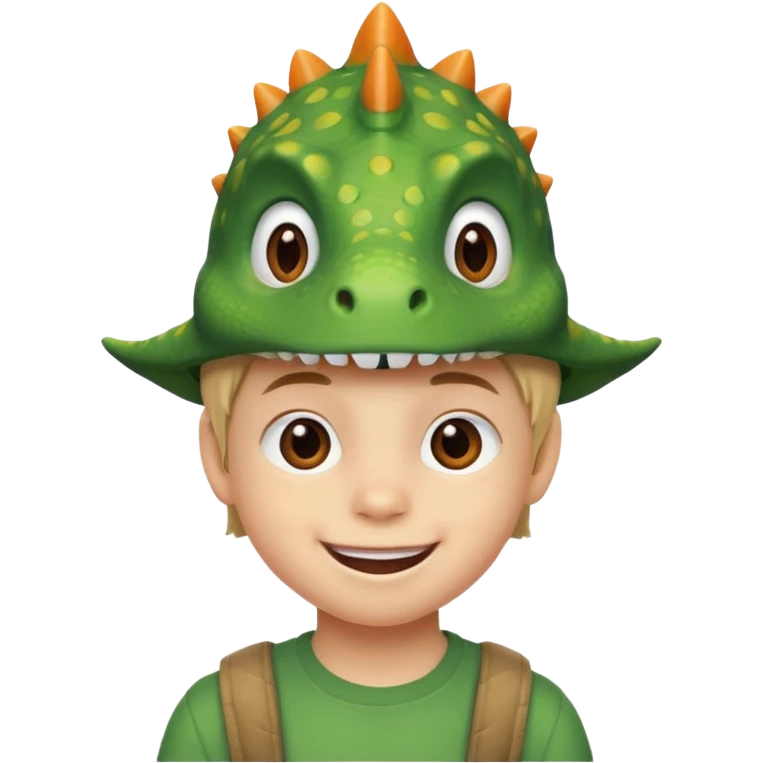 Dinosaur Hat Kid emoji