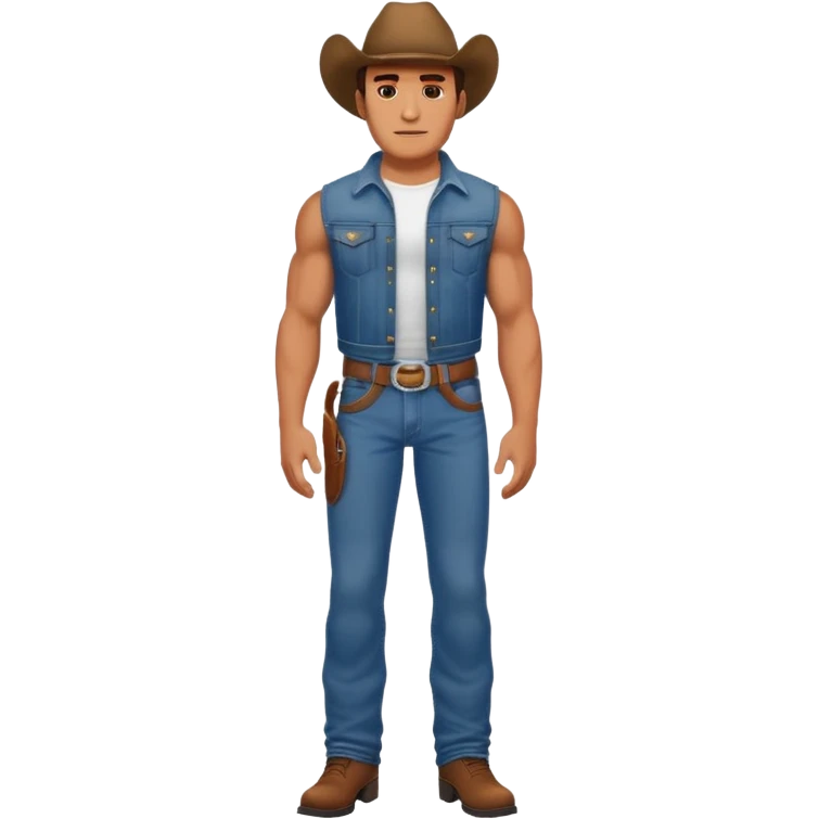 A Wrangler that has muscles emoji