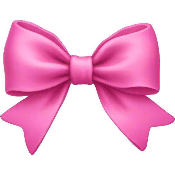 pink bow emoji