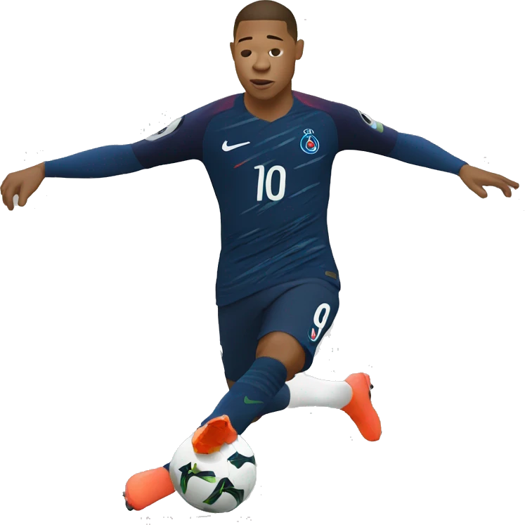Mbappé qui fait un dab  emoji